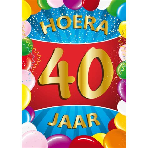 Hoera 40 jaar! Vier je verjaardag op een unieke manier